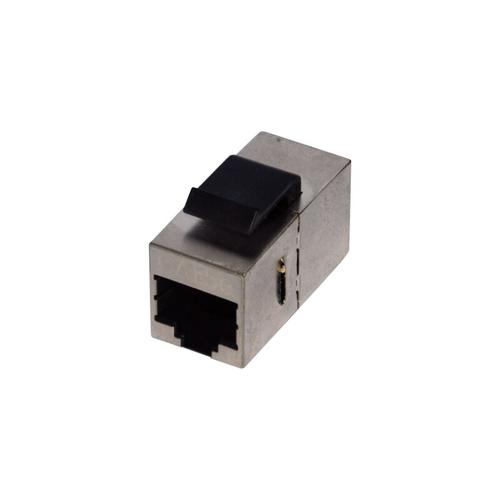 Conector RJ45-RJ45 pentru panou STP, Alantec, Cat.5e, Negru