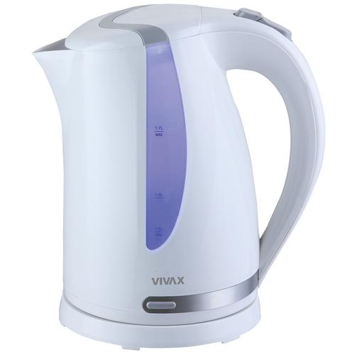 Fierbator Vivax WH-175L, indicator luminos led, putere 2200 W, 1.7 litri, Alb/Argintiu