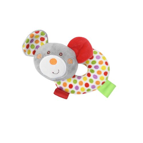 Jucarie de plus, Lorelli, gogoasa cu cap de soricel, 11 cm, zornaitoare, 0 luni+