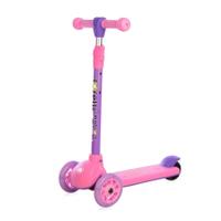 Trotineta pentru copii Lorelli Tamtam, 3 ani+, roti cu lumini, Pink Lion