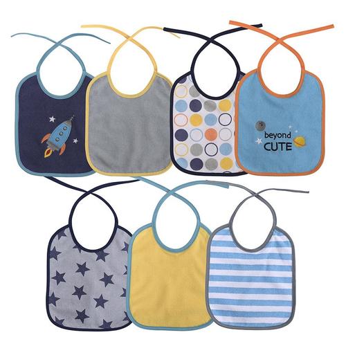 Set 7 bavete bumbac si peva, Lorelli, 23 X 20 cm, inchidere cu snur