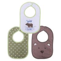 Set 3 bavete bumbac si peva Lorelli, 30 x 19 cm, inchidere cu banda velcro, Unisex