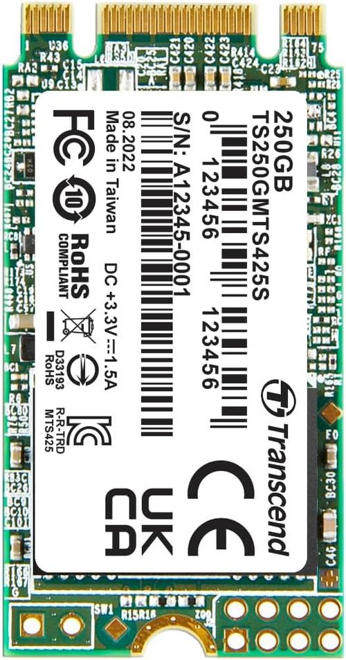SSD Transcend MTS425S, 250GB, M.2 2242, 3D NAND, SATA3