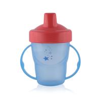 Pahar cu manere, valva anticurgere, 12 luni+, 210 ml, Blue