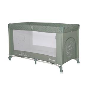 Patut pliabil Lorelli, Noemi, 1 nivel, 120x60 cm, Iceberg Green Star