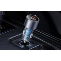 Incarcator auto Mcdodo CC-3690,1x USB, 1x USB-C, cu display, 75W, Negru
