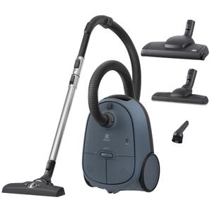 Aspirator cu sac ELECTROLUX Seria 600 EB61C4DB, max 850 W, eficienta filtrare 99,99%, perie multisuprafete, perie parchet, perie Turbo, duza 3-in-1, 73 dB, Albastru
