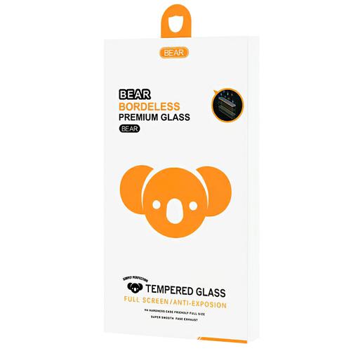 Folie de protectie Ecran Bear Bordeless pentru Apple iPhone 15 Plus, Sticla Securizata, Full Glue