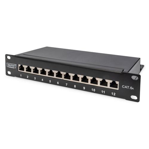 Panou de corectie Digitus cu 12 porturi 1U, DN-91612S-EA, Negru