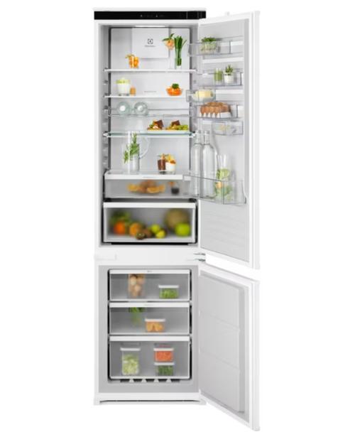 Combina frigorifica incorporabila Electrolux ENT6ME19S, 269 l, Usa reversibila, Control electronic, Fresh Frost Free, Clasa E, H 189 cm (Alb)