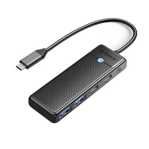 HUB USB Orico PAPW2AC-C3, 2x USB 3.0 Type A, 2x USB Type-C (Negru)