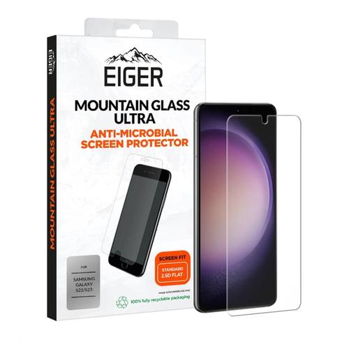 Folie Sticla Eiger2.5D Mountain Glass Ultra compatibila cu Samsung Galaxy S22 / S23 Clear