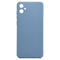 Husa Lemontti Silicon Soft Slim compatibila cu Samsung Galaxy A05, Lavender Gray (material mat si fin, captusit cu microfibra)