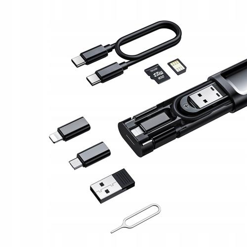 Set de calatorie Mcdodo de adaptoare si cabluri, pentru telefon si calculator cu husa, 9in1