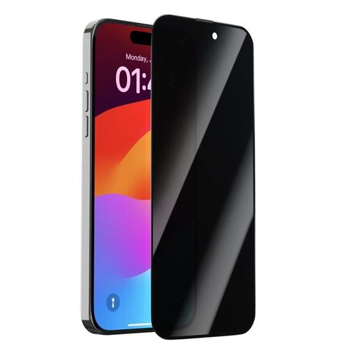 Folie Sticla Devia Van Series Full Screen Privacy Twice compatibila cu iPhone 15 Plus (Negru)