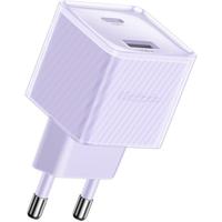 Incarcator Retea Dual Port Type-C si USB-A Mcdodo Dichromatic, Fast Charging PD 33W (Mov)