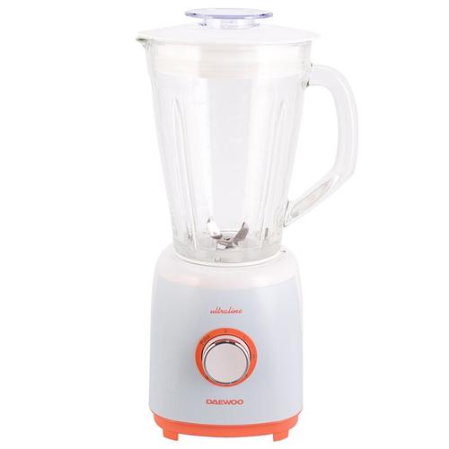 Blender Daewoo UltraLine DB100U, 700 W, bol din sticla, capacitate 1.5 L, 5 trepte de viteza+Pulse, lama din inox, zdrobire gheata (Alb)