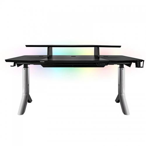 Birou Gaming Reglabil Thermaltake Argent P900, Iluminare RGB (Negru)