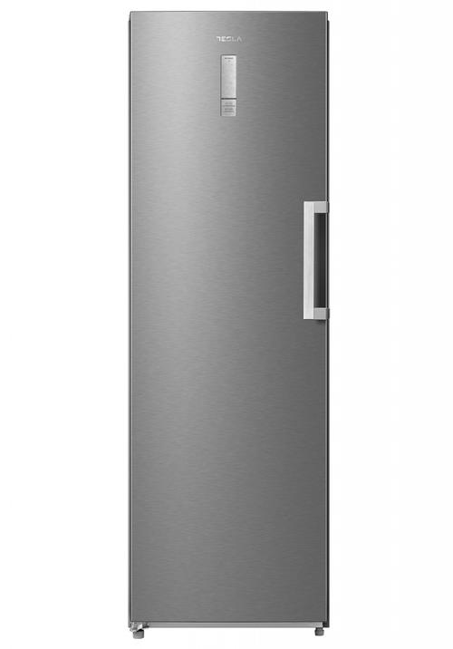 Congelator vertical Tesla RU2700FMX, Clasa E, 273 L, H 185 cm, Total No Frost, Functie frigider (Inox)