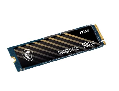 SSD Extern MSI SPATIUM M450, 500GB, M.2 2280, PCIe Gen4 x4, 3D NAND