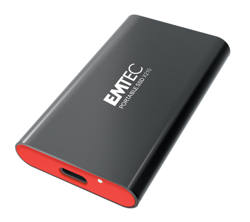 SSD Extern EMTEC X210 Elite Portable, 1TB, USB 3.2 Gen2 Type-C, 4K (Negru)