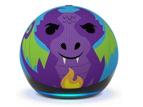 Boxa portabila Amazon Echo Dot 5th Gen Dragon Design, Wi-Fi, Bluetooth, Cu Asistent Personal Alexa (Multicolor)