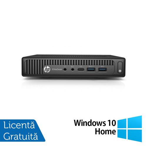 Calculator Sistem PC Refurbished HP Elitedesk 800 G2 Mini PC, Intel Core i5-6500T 2.50GHz, 8GB DDR4, 256GB SSD + Windows 10 Home