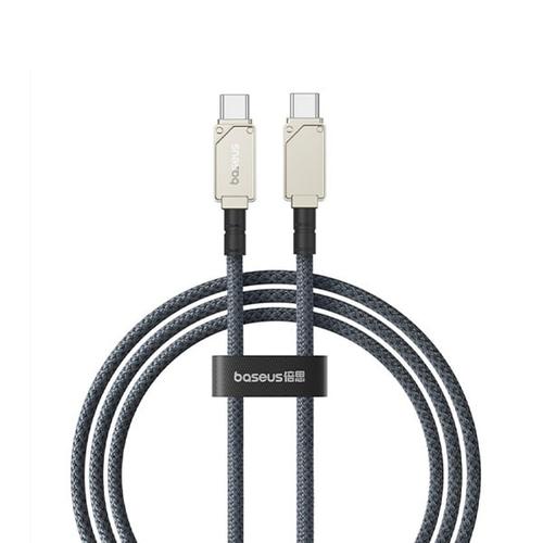 Cablu Baseus Unbreakable Series, Incarcare rapida, USB-C la USB-C, 100W, 1m (Alb)