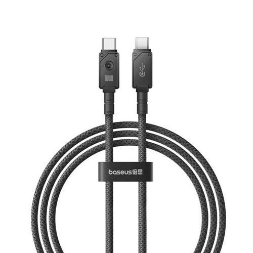 Cablu Baseus Unbreakable Series, Incarcare rapida, USB-C la USB-C, 100W, 2m (Negru)