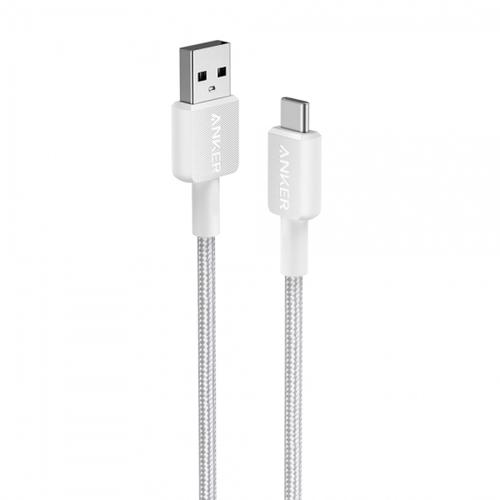 Cablu Anker 322 USB-C la USB-A, 0.9 m (Alb)
