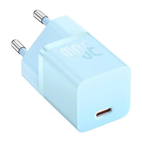 Incarcator retea Baseus GaN5 Mini, 30W, USB-C, Fast Charger (Albastru)
