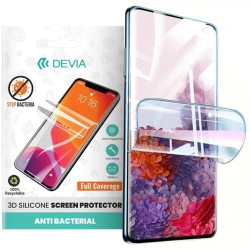 Folie Silicon Devia Antibacterian pentru Samsung Galaxy A15 / A15 5G (Transparent)