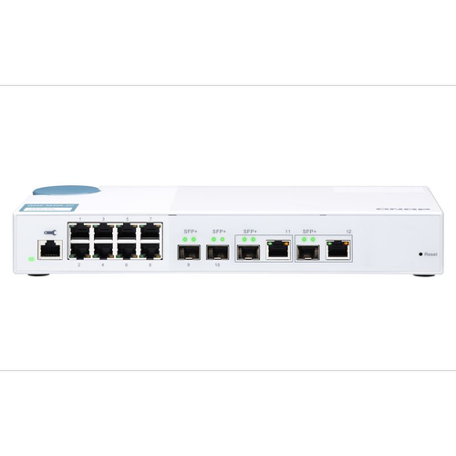 Switch Gigabit QNAP QSW-M408-2C, cu 10 porturi (QSW-M408-2C) (Alb) Switch Gigabit QNAP QSW-M408-2C, cu 10 porturi (QSW-M408-2C) (Alb)