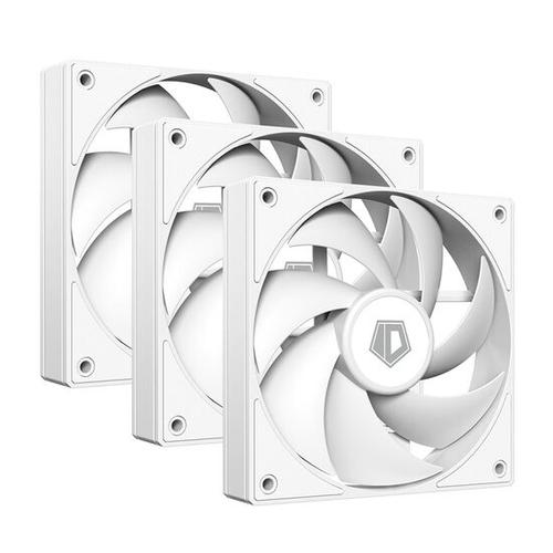 Set 3 ventilatoare ID-Cooling AF-125, 120mm (Alb)