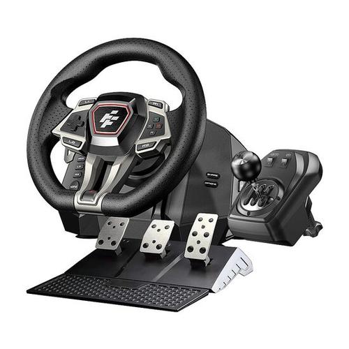 Volan Gaming FlashFire Imola, rotire: 900°, 22 butoane, PS4 / PC / Xbox (Negru) Volan Gaming FlashFire Imola, rotire: 900°, 22 butoane, PS4 / PC / Xbox (Negru)