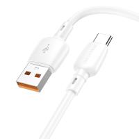 Cablu Date si Incarcare USB-A - USB-C Borofone BX93, 100W, 1m, Alb