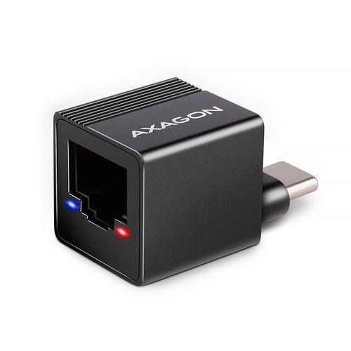 Adaptor placa de retea Axagon ADE-MINIC, USB-C 3.2 Gen 1, RJ-45 (Negru) Adaptor placa de retea Axagon ADE-MINIC, USB-C 3.2 Gen 1, RJ-45 (Negru)