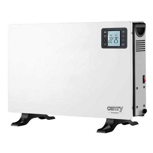 Convector electric Camry CR7739, 2000 W, 3 trepte, Ventilator TURBO, Timer (Alb)