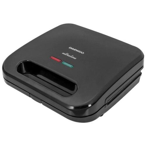 Sandwich maker Daewoo 800W, 3in1, placi antiaderente si detasabile (Negru)