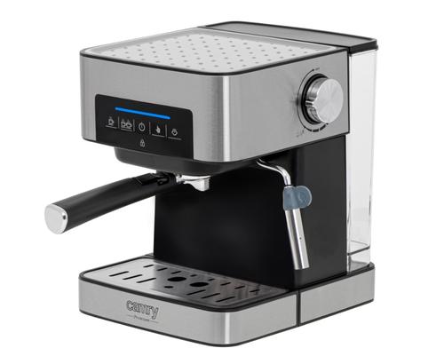 Espressor semiautomat cu spumiera Camry CR 4410, Inox, 15 bar (Argintiu/Negru)
