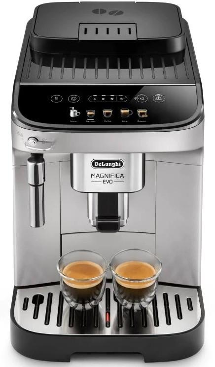 Espressor automat De’Longhi Magnifica Evo ECAM 290.31.SB 18l 15 bar sistem spumare lapte manual rasnita cu 13 setari 1450 W (Negru/Argintiu)