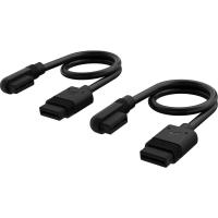 Kit cabluri Corsair iCUE Link 90° pentru ventilatoare, 2x 200mm (Negru)
