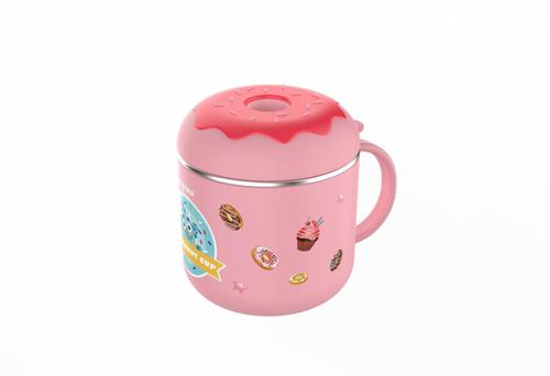 Cana termos cu capac U-Grow, 300ml, Roz