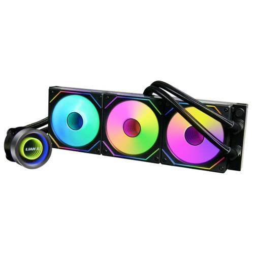 Cooler CPU Lian Li Galahad II 360 Trinity SL-INF, iluminare ARGB, 3x 120mm, 2100 rpm, PWM (Negru)