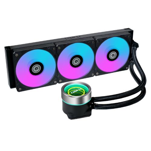 Cooler CPU Lian Li Galahad II 360 Trinity ARGB, iluminare ARGB, 3x 120mm, 2450 rpm, PWN (Negru)