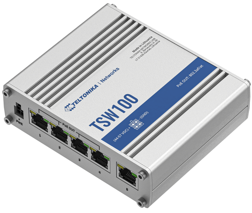 Switch Teltonika PoE+ Switch, 5 porturi Switch Teltonika PoE+ Switch, 5 porturi