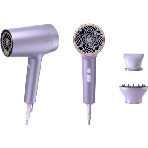 Uscator de par Philips Seria 7000 BHD720/10, 1800W, tehnologie ThermoShield Advanced, ingrijire cu ioni minerali, 2 setari de viteza, 4 setari de temperatura, cap de coafare 11 mm, difuzor magnetic (Violet) Uscator de par Philips Seria 7000 BHD720/10, 1800W, tehnologie ThermoShield Advanced, ingrijire cu ioni minerali, 2 setari de viteza, 4 setari de temperatura, cap de coafare 11 mm, difuzor magnetic (Violet)