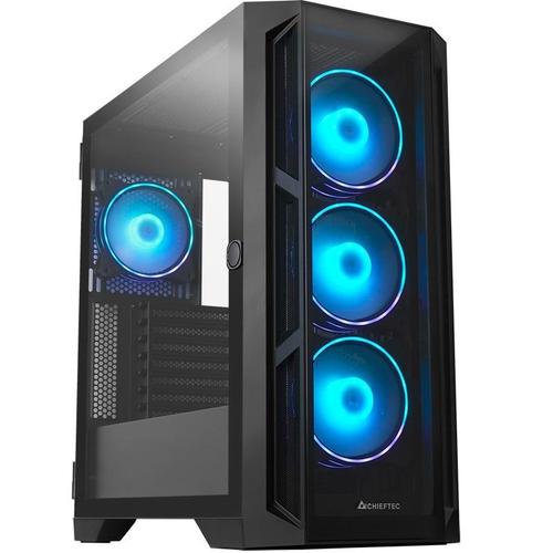 Carcasa Chieftec APEX, iluminare ARGB, Full Tower, fara sursa, ATX, E-ATX  (Negru)