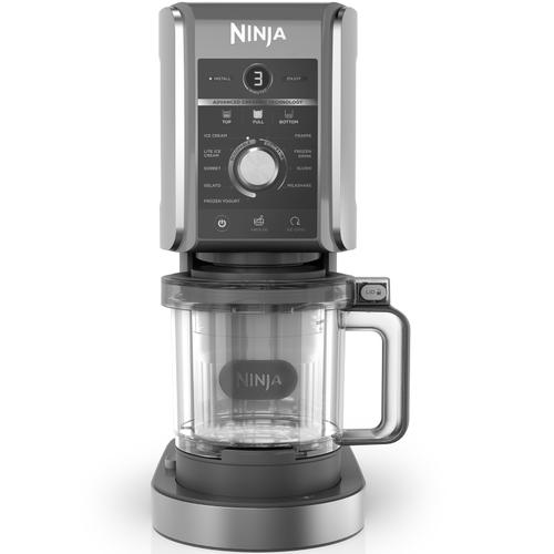 Aparat 11 in 1 pentru inghetata Ninja Creami Deluxe NC501EU, 800 w, 220-240 v, 3.5 A (Negru/Argintiu)