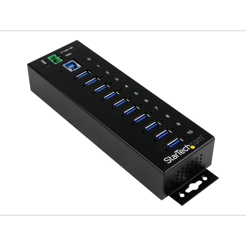 Hub USB StarTech, 10x USB 3.0 (Negru)